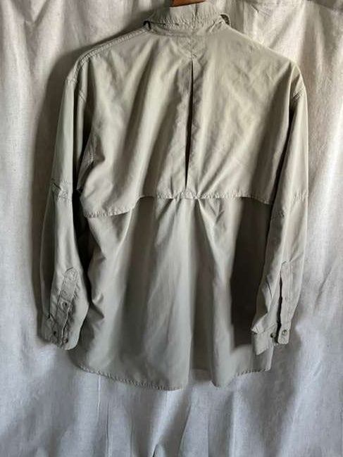 Columbia Sportswear Fishing Shirt - Beige Vented Long Sleeve