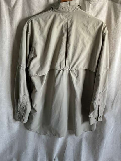 Columbia Sportswear Fishing Shirt - Beige Vented Long Sleeve