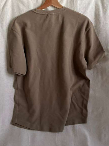 Gap Beige Pocket T-Shirt - Size Large Crew Neck